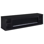 Joselyn - Fireplace TV Stand With Flame Visualizer - Black