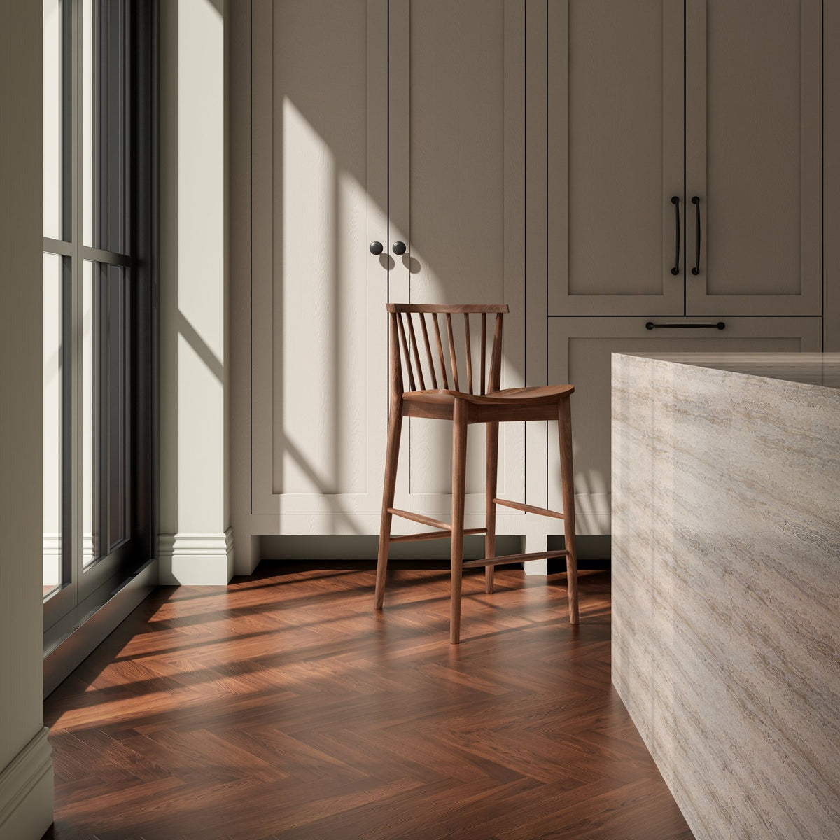 Marley - Counter Height (24"-27") - Walnut