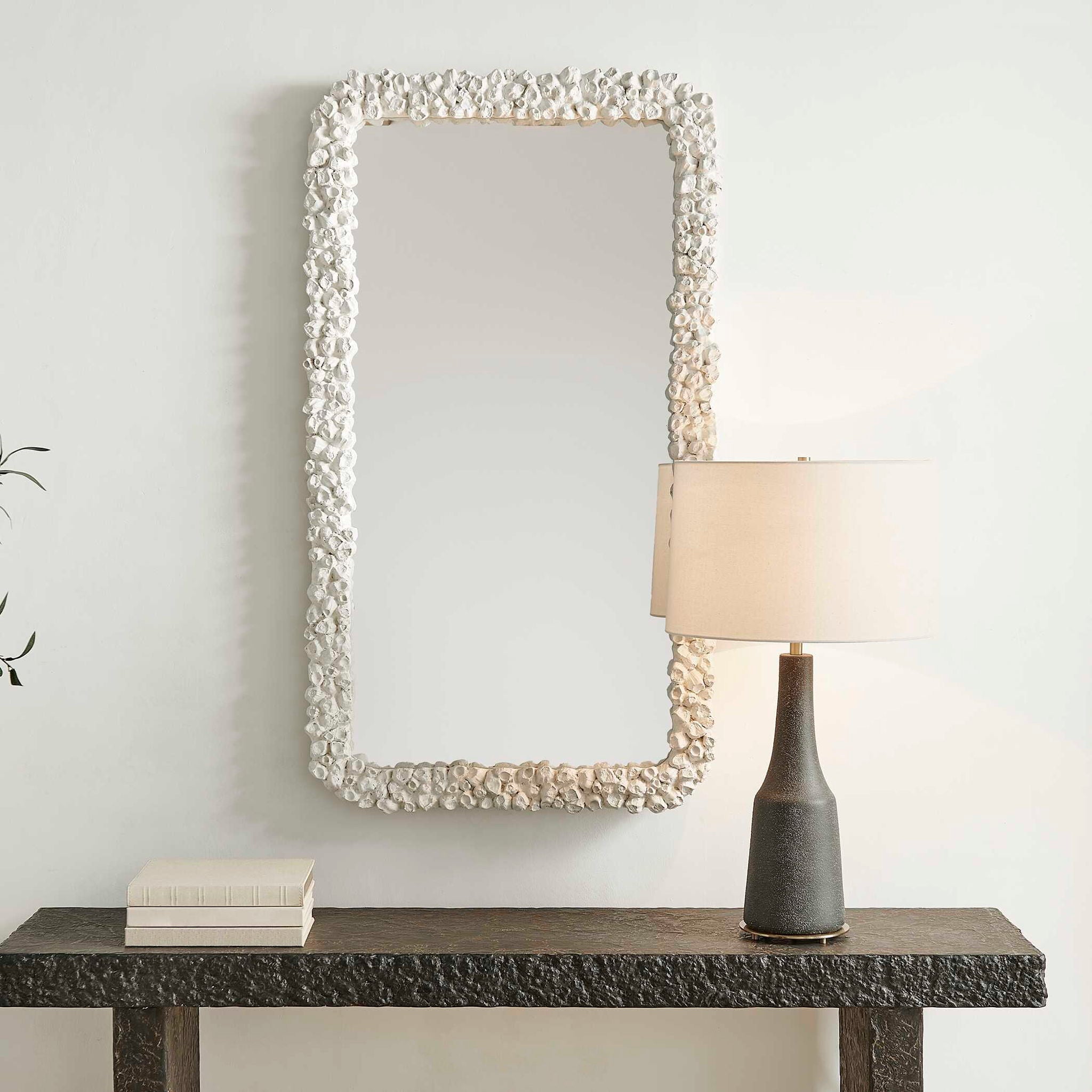 Barnacle - Rectangular Mirror - White