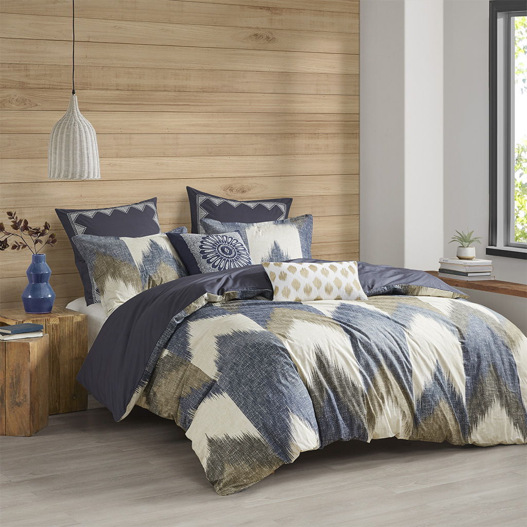 Alpine - 3 Piece Duvet Cover Mini Set - Navy
