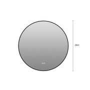 Round Framed Dimmable ED Bathroom Mirror With Anti Fog