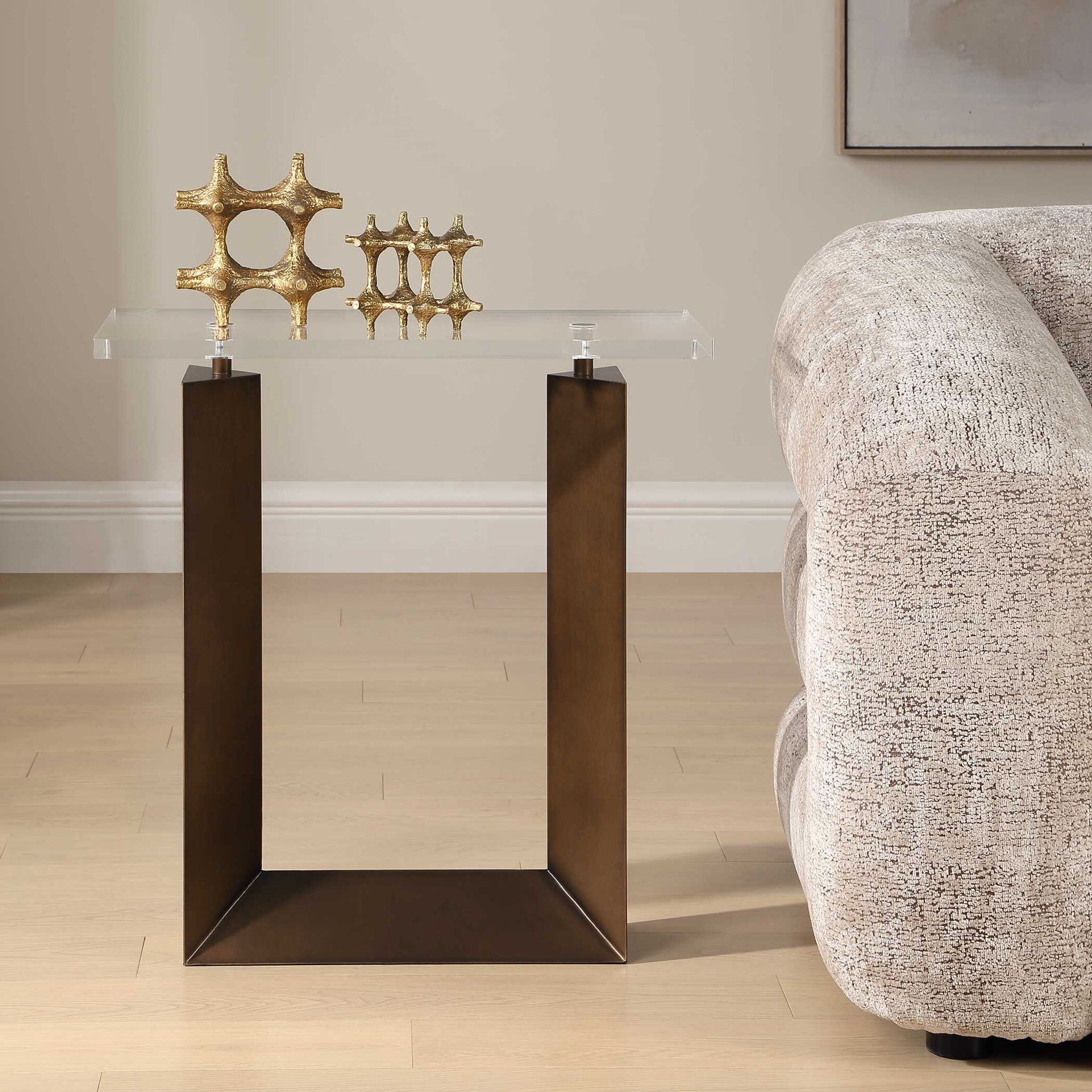 Mcelroy - Modern Side Table - Bronze