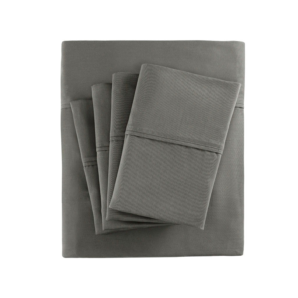 800 Thread Count - Split King Sheet Set - Charcoal