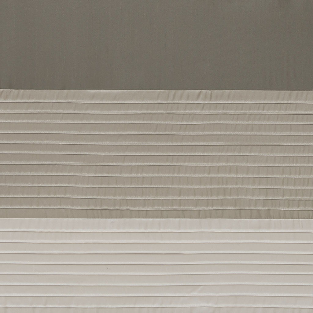 Amherst - Polyoni Pintuck Window Panel - Natural