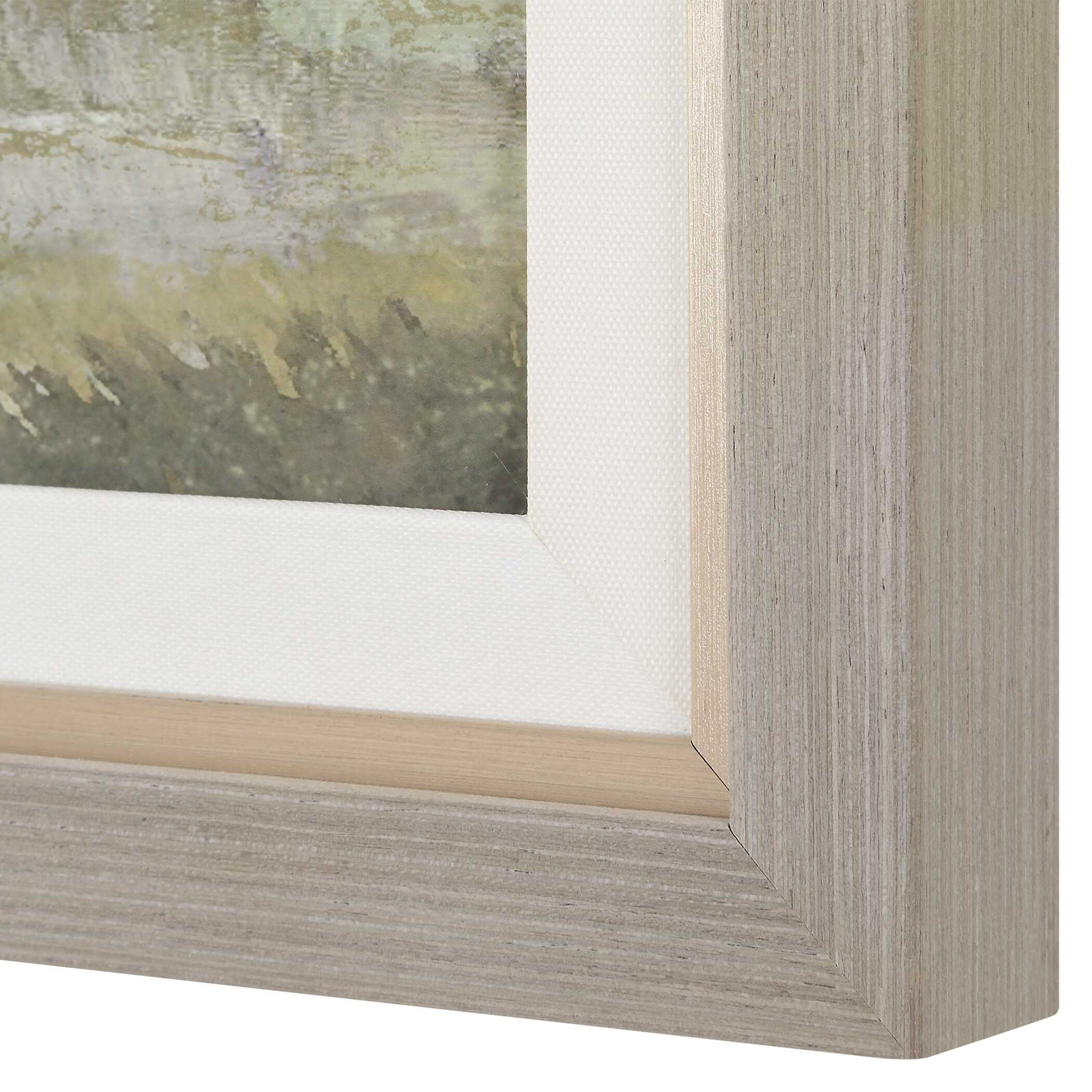 Restful Vista-Awe - Landscape Art - Black / Blue / Brown / Gold / Gray / Green / Woodtone
