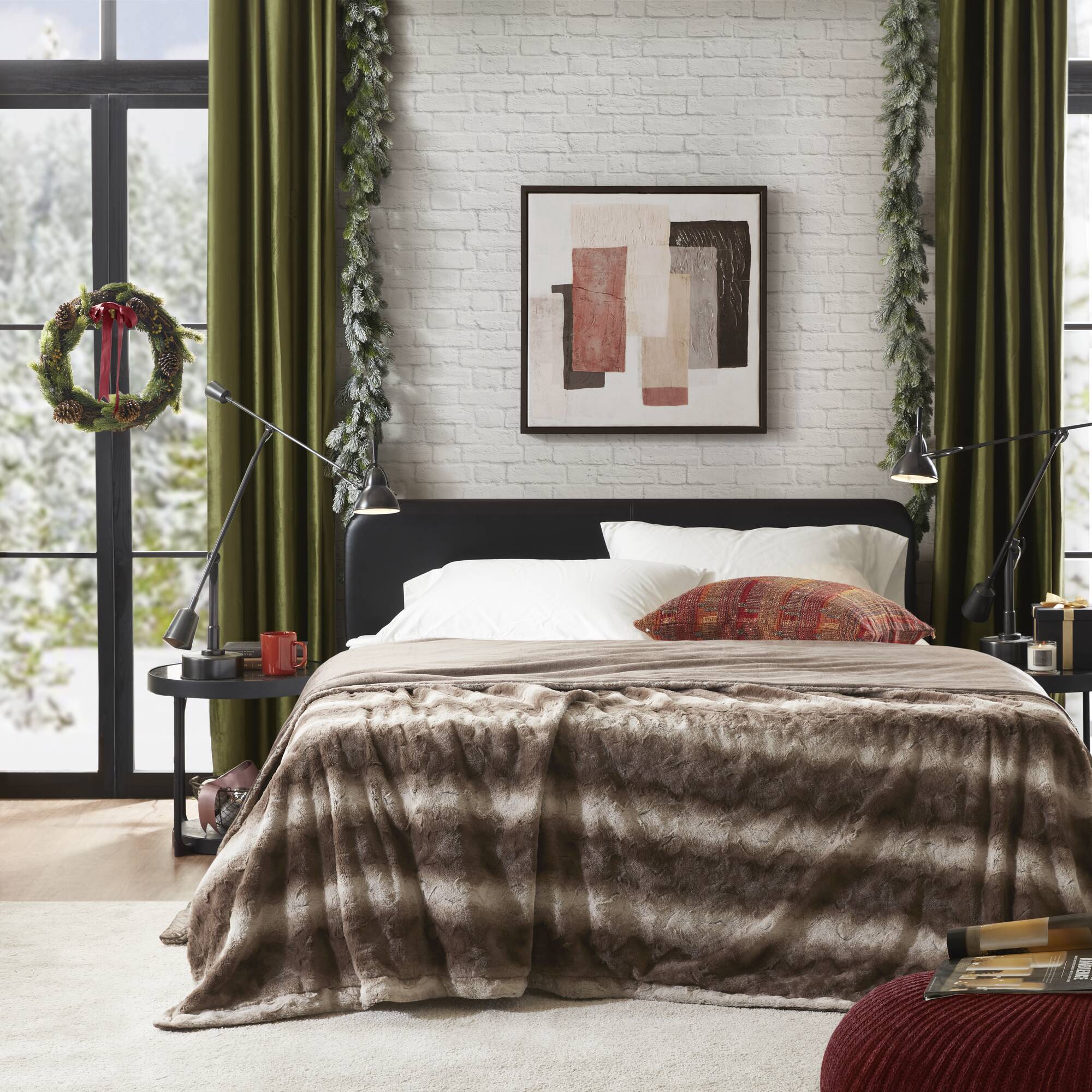 Zuri - 108" x 90" Blanket - Brown