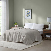 Freshspun Basketweave - Blanket - Gray