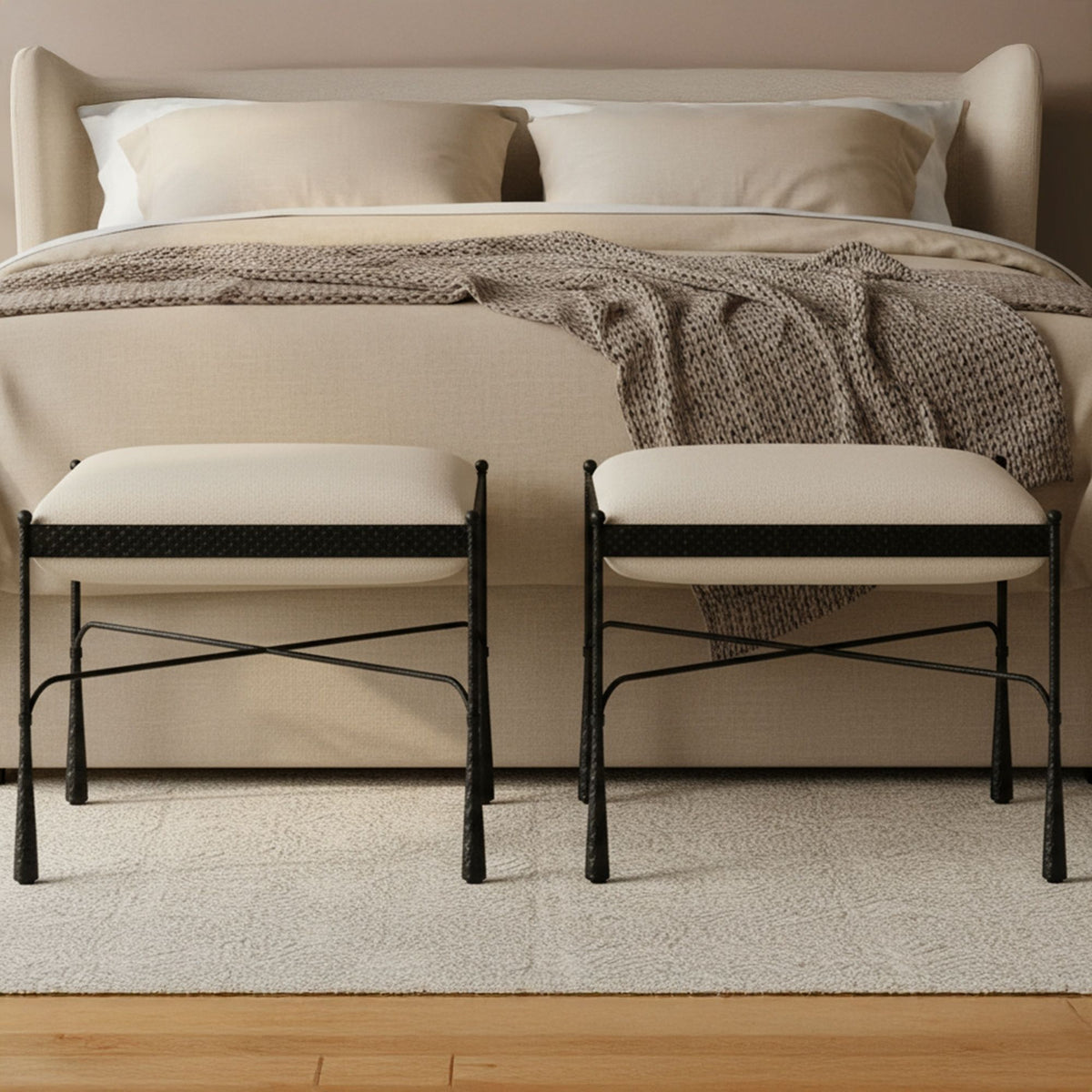 Agne - Stool - Cream