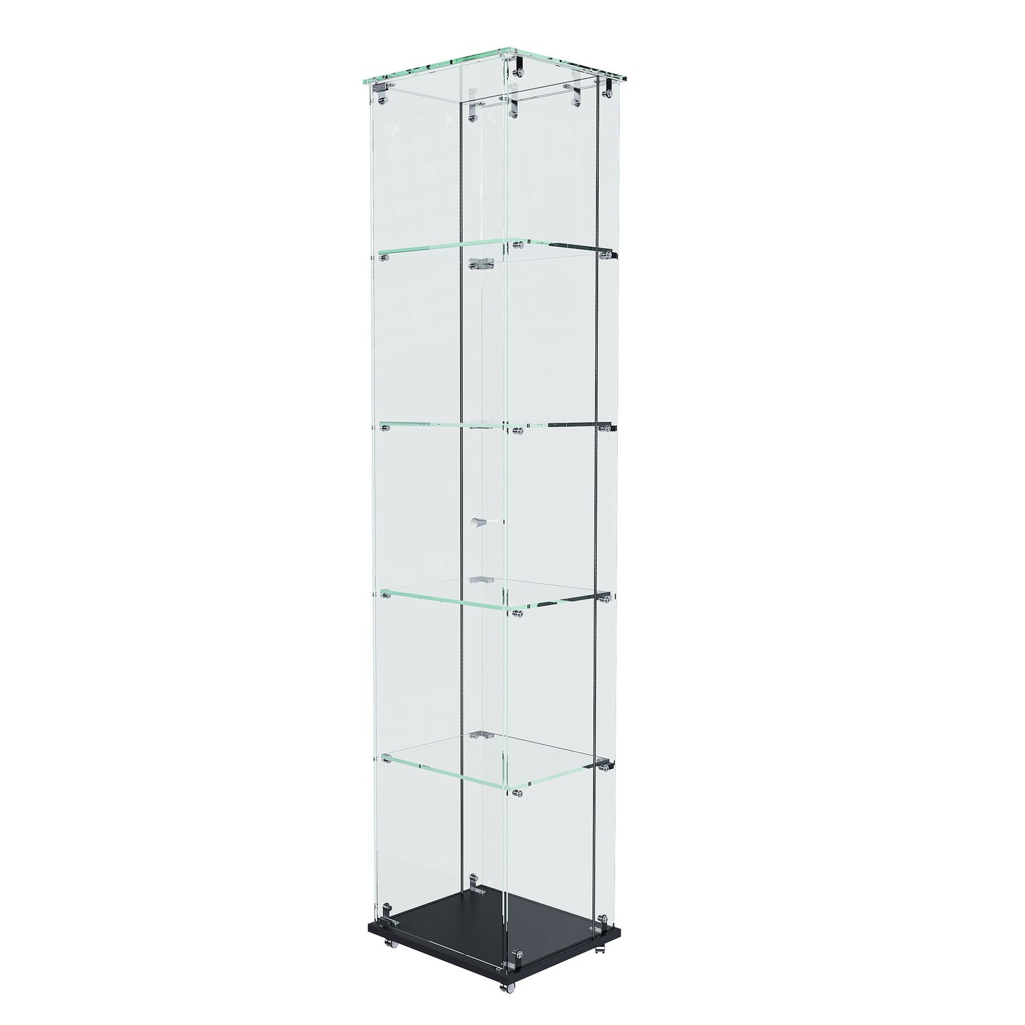 Premium 5 Tier Glass Display Case With 5 Dynamic LED Modes