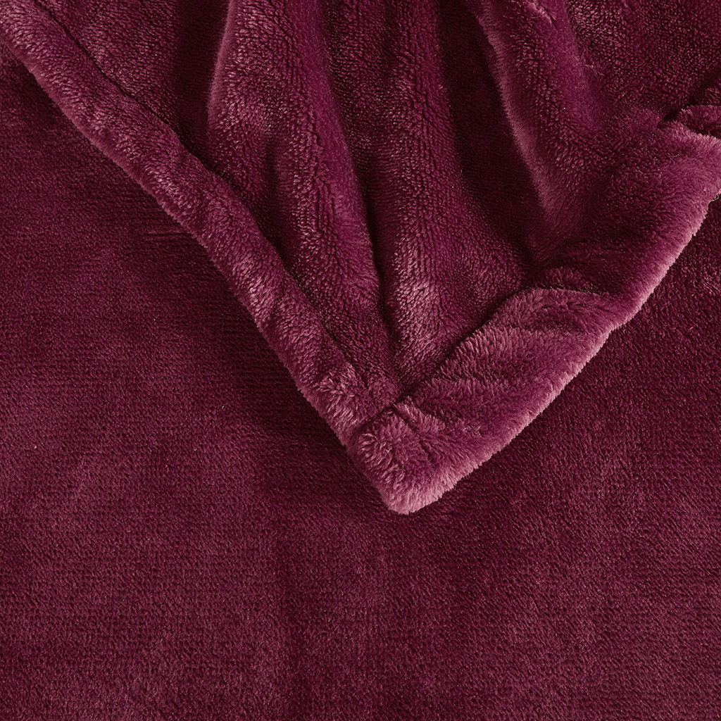 Heated Plush - Queen Blanket - Red