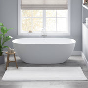 Splendor - 24" x 72" Tufted Reversible Bath Rug - White