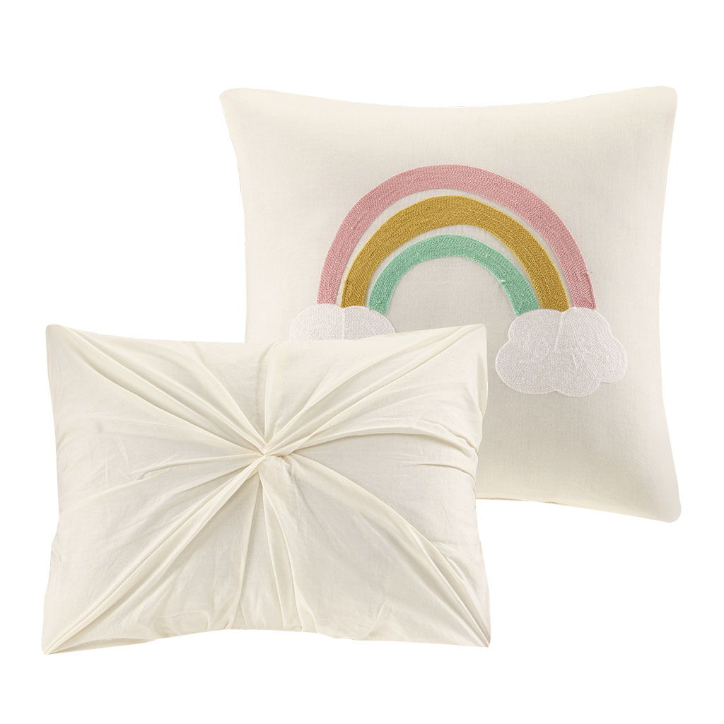 Callie - Pom Pom Comforter Set - Multi