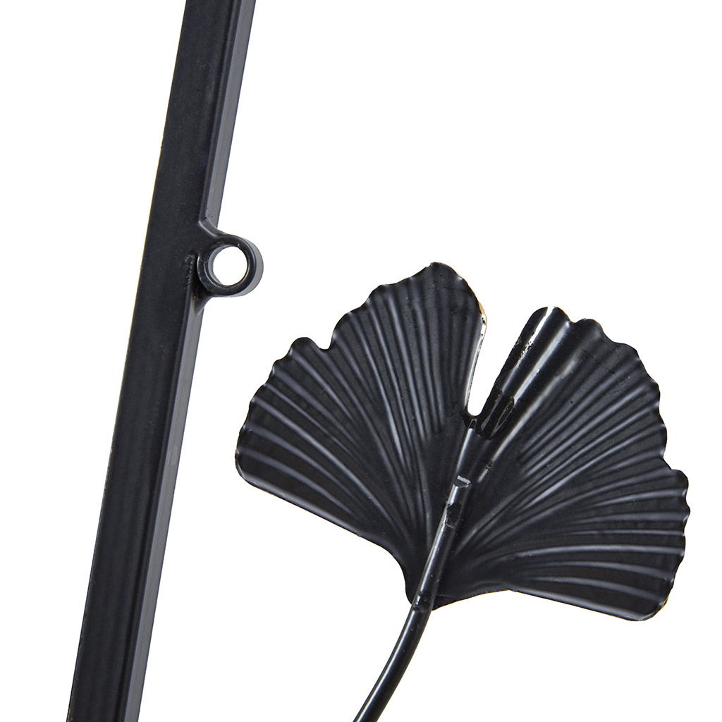 Golden Gingko Leaves - Wall Decor (Set of 3) - Black / Gold