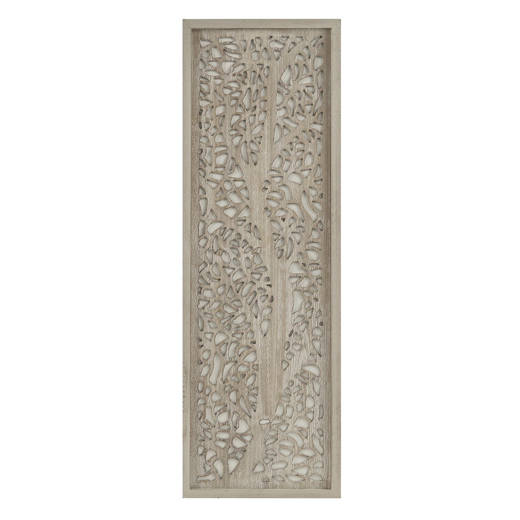 Laurel Branches - Carved Wall Decor - Natural