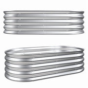 Heavy Duty Galvanized Raised Garden Bed Kit For Vegetables, Flowers & Herbs