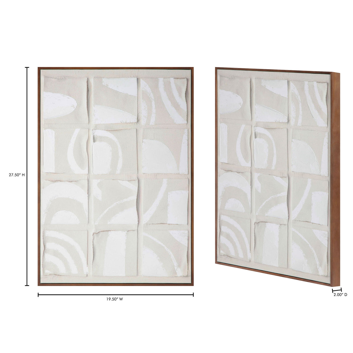 Unfold - 1 Framed Print - White