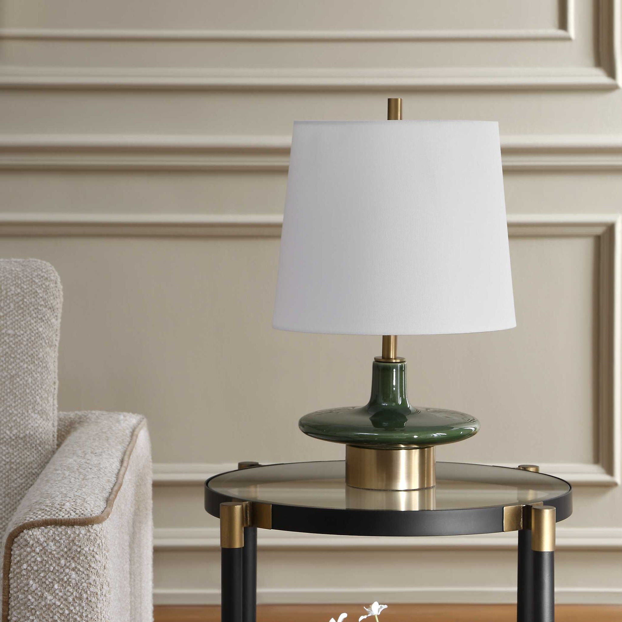 Sieler - Table Lamp - Glossy Green