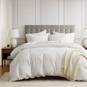 Mina - Twin/Twin XL Waffle Weave Textured Duvet Cover Set - Neutral