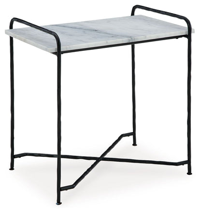 Ashber - Accent Table - White / Black