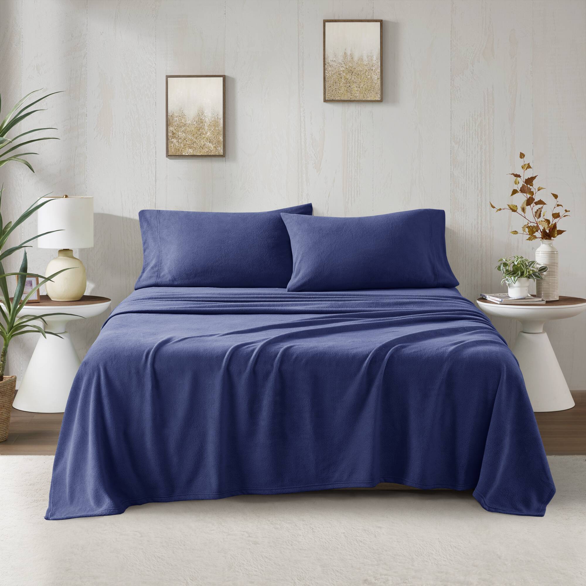 Micro Fleece - California King Sheet Set - Navy