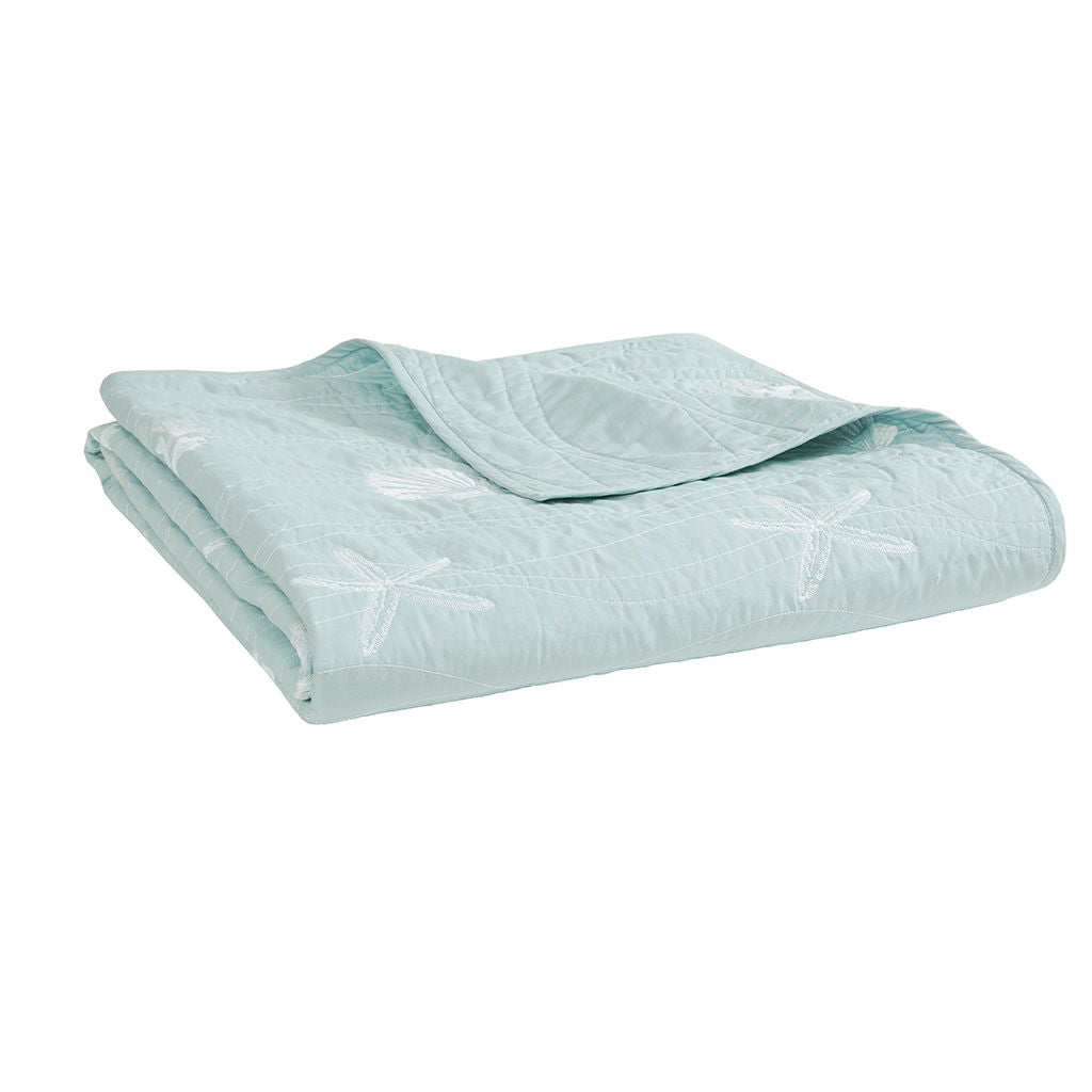 Seaside - 4 Piece Coverlet Set - Seafoam