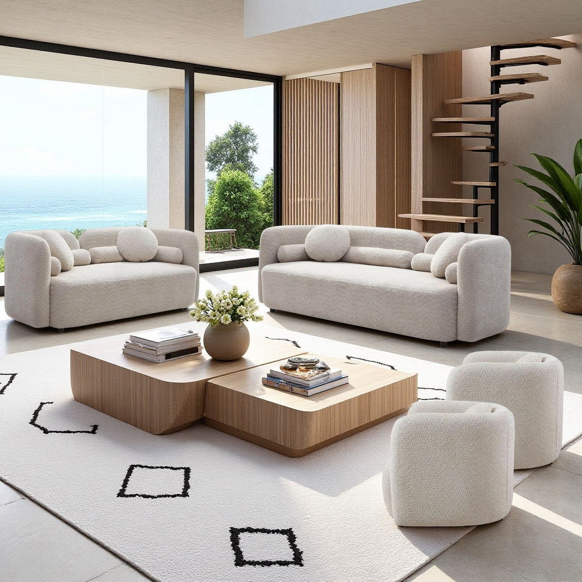 Japandi Living Room Set