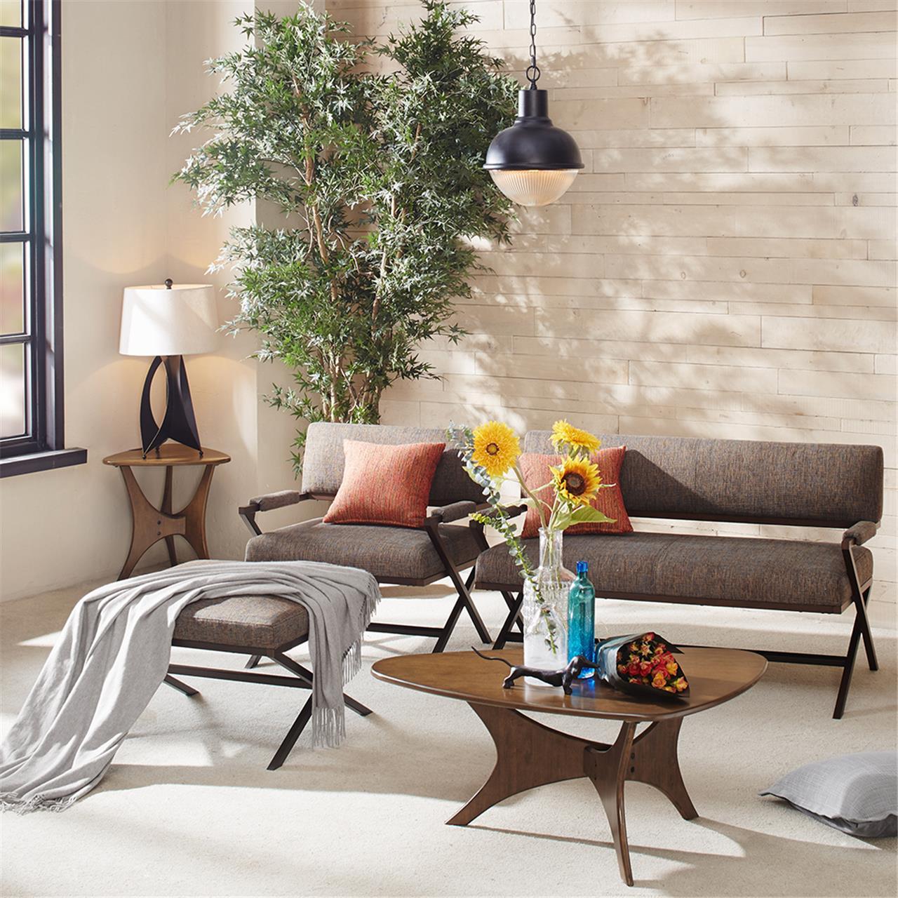 Blaze - Triangle Side Table - Brown