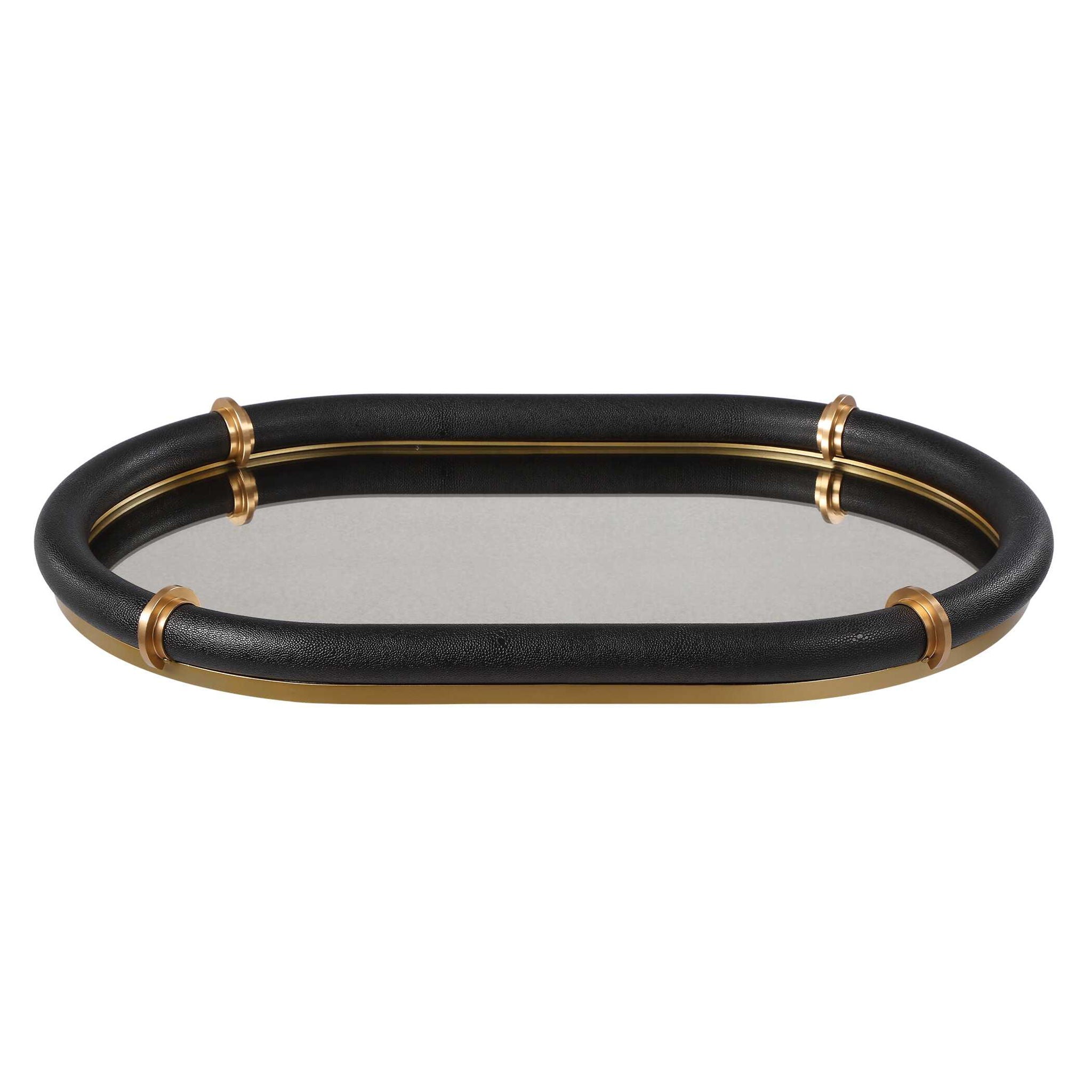 Cyprus - Oval Tray - Black