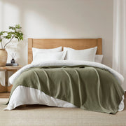 Liquid - Twin Blanket - Olive Green