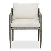 Borneo - Outdoor Dining Chair - White / Dark Gray