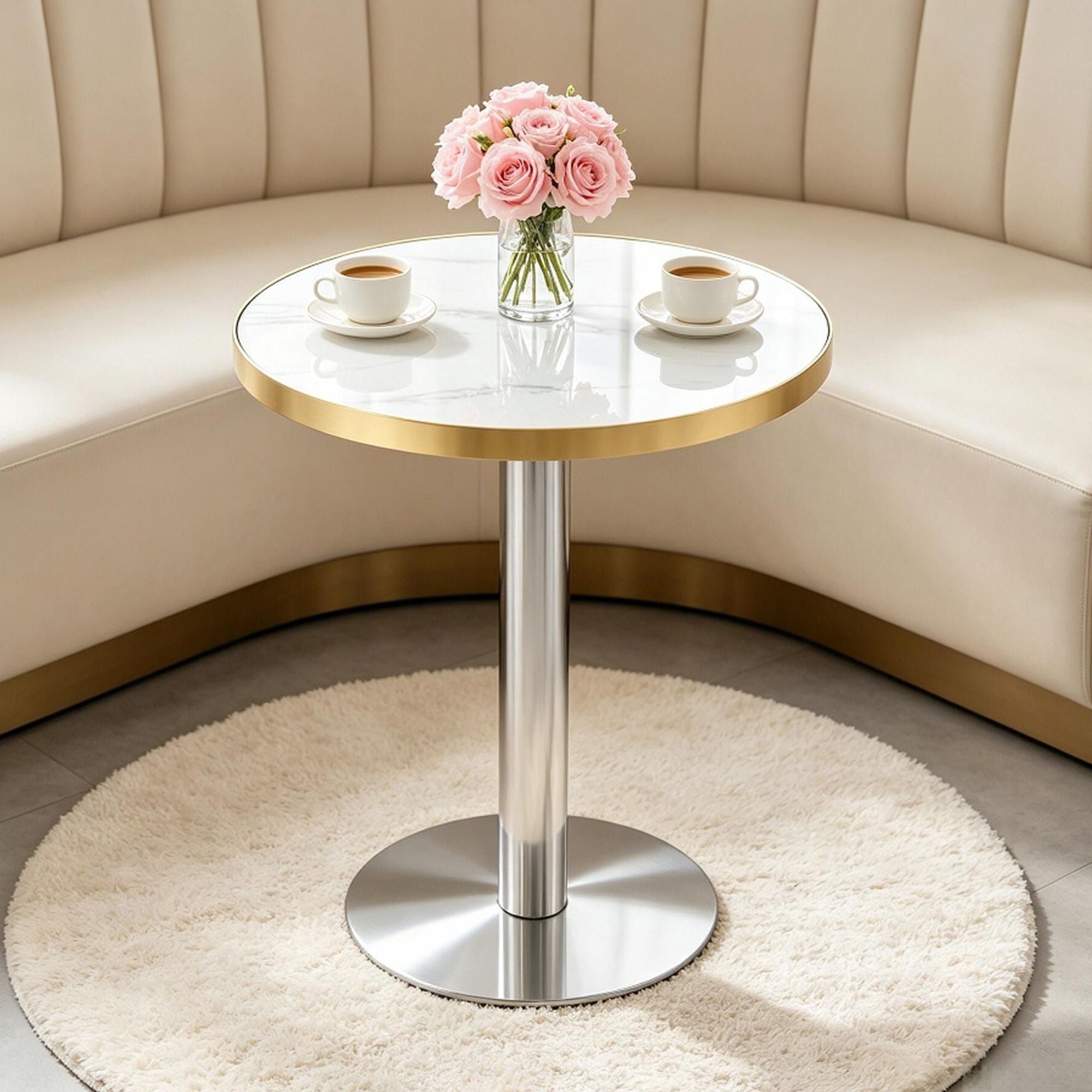 Elegant Modern Round Bistro Table