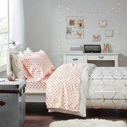 Metallic Dot - Full Printed Sheet Set - Blush / Gold