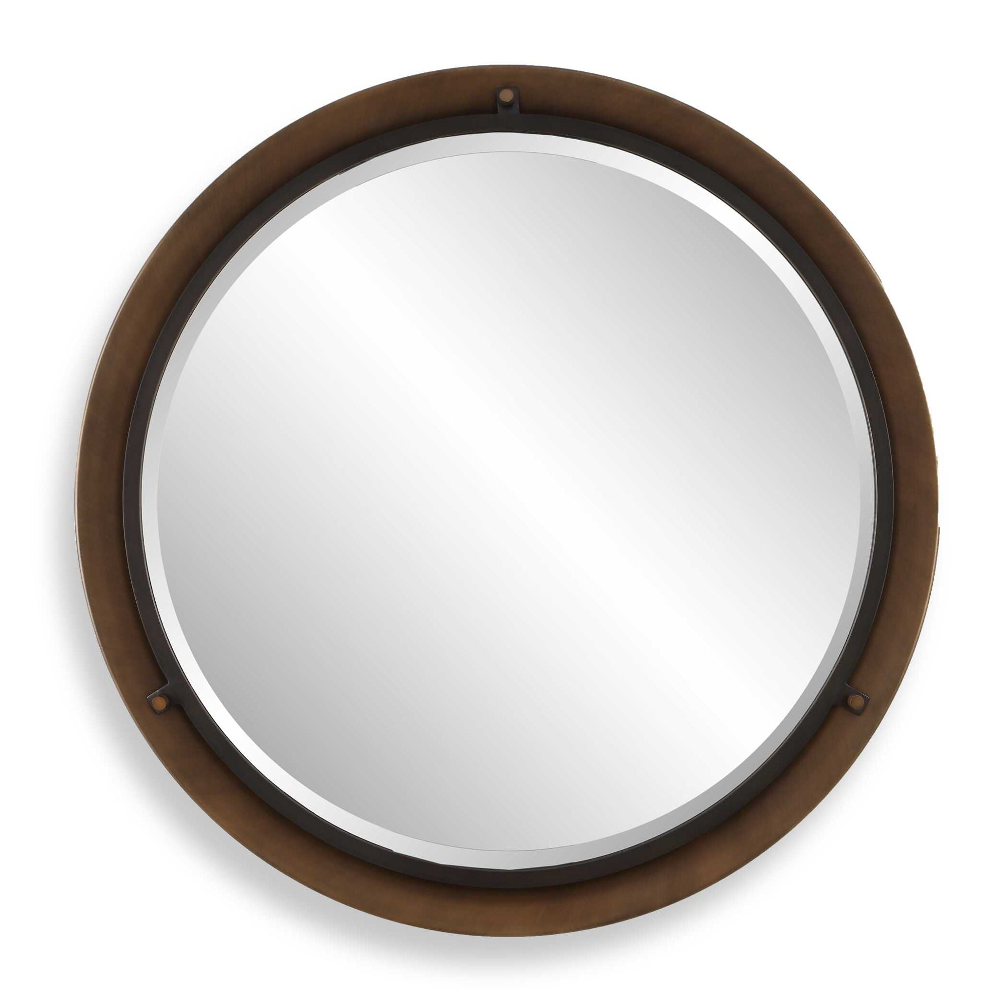 Porthole - Round Mirror - Bronze