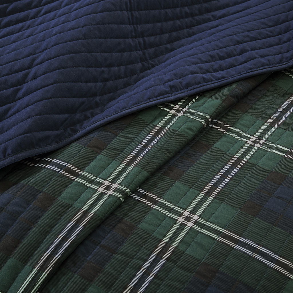 Mi Zone Brody - Reversible Coverlet Set - Blue