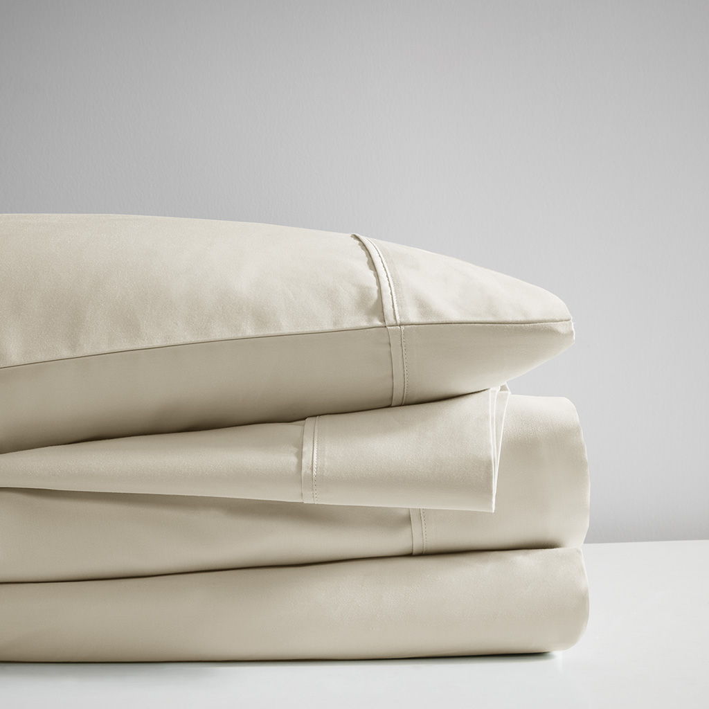 300 Thread Count Organic Cotton - King Deep Pocket Sheet Set - Taupe