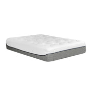 13" Ultra Plush Gel Memory Foam Mattress For Bed With Double Layered Jacquard Cover - Gray / White - King