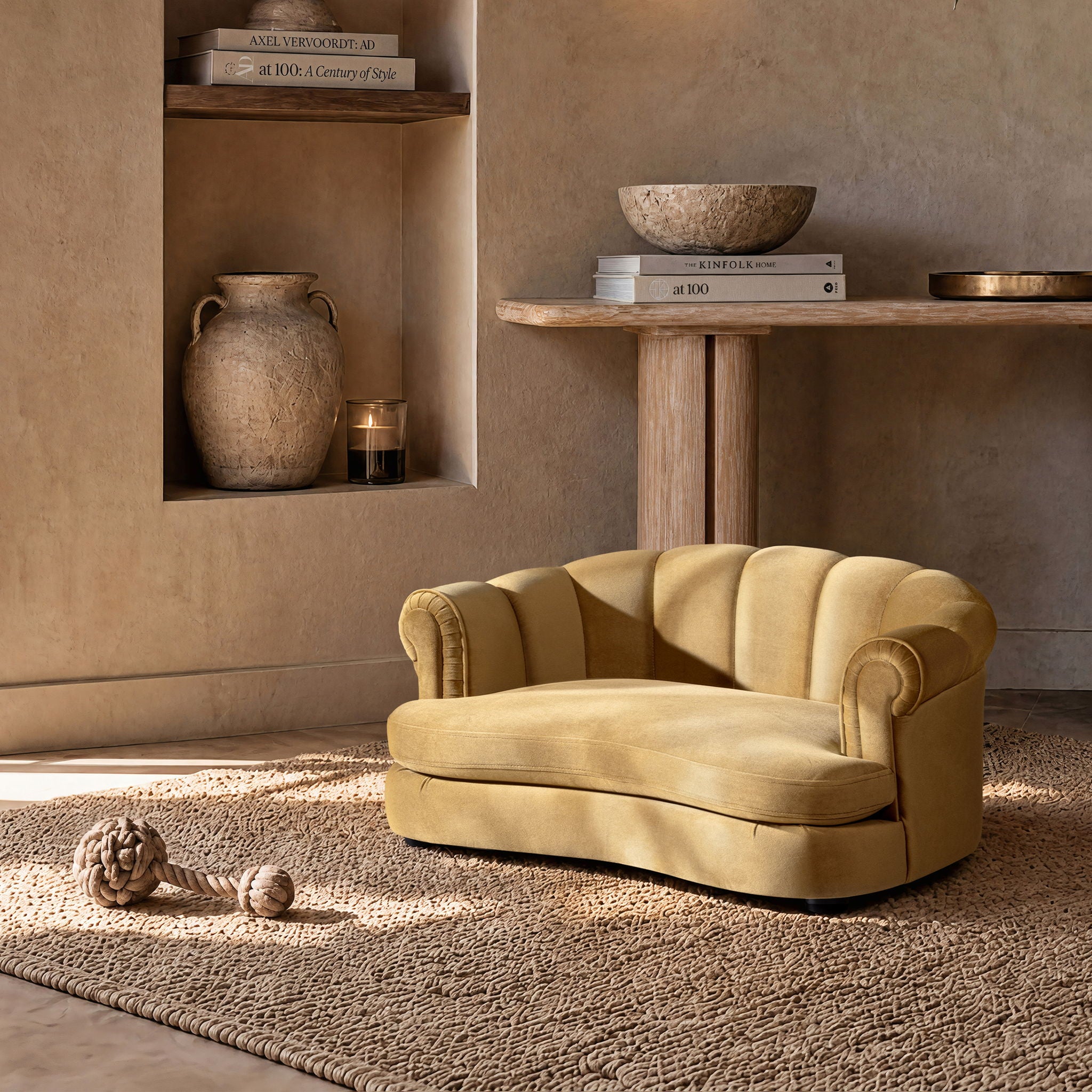 Halle - Rolled Arm Dog Sofa Bed