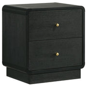 Burton - 2 Drawer Nightstand - Black