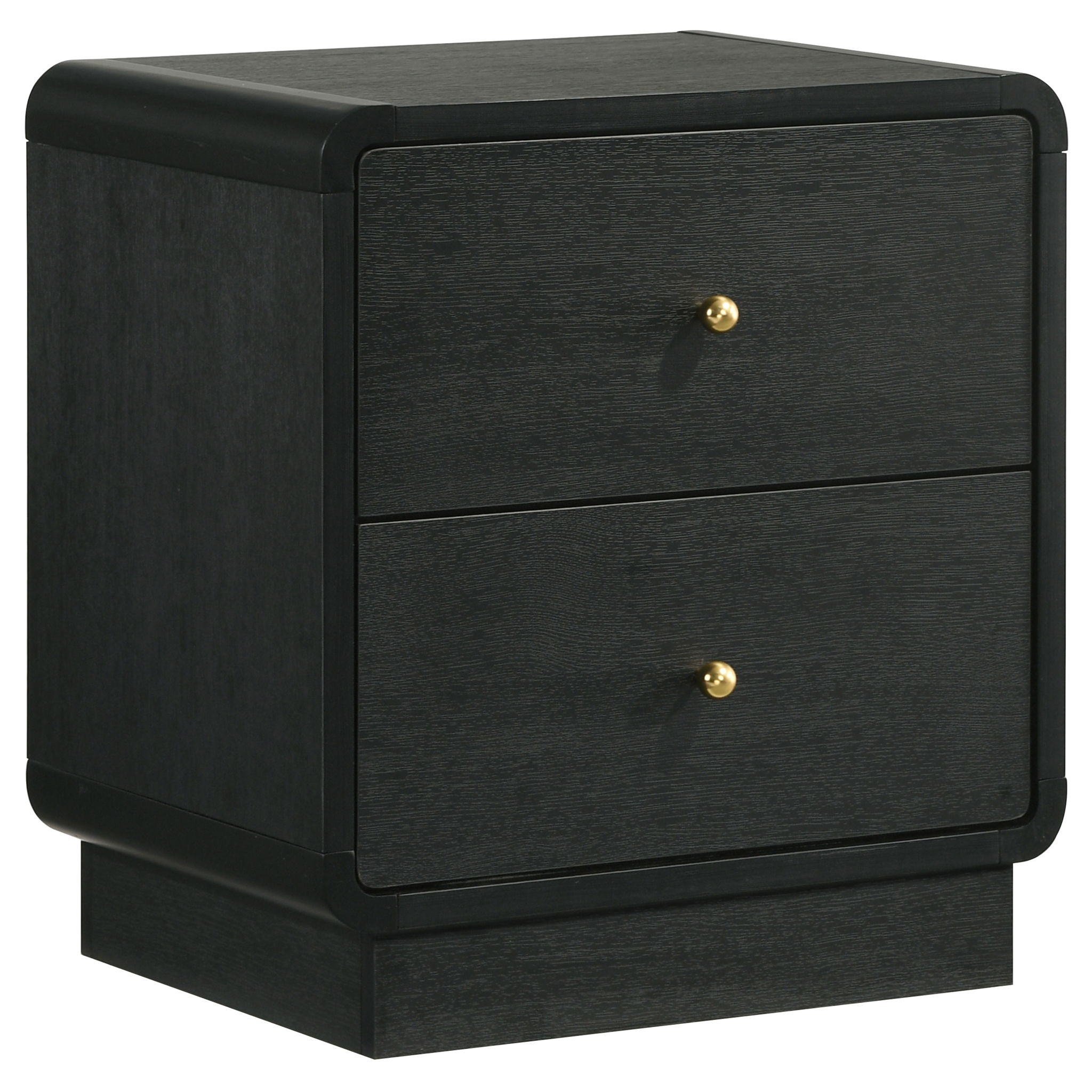 Burton - 2 Drawer Nightstand - Black