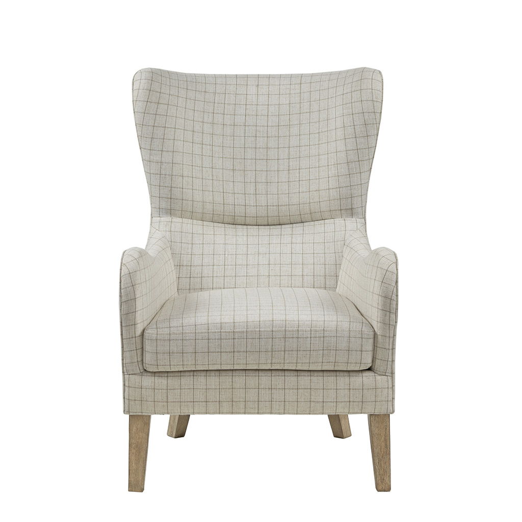Arianna - Swoop Wing Chair - Linen