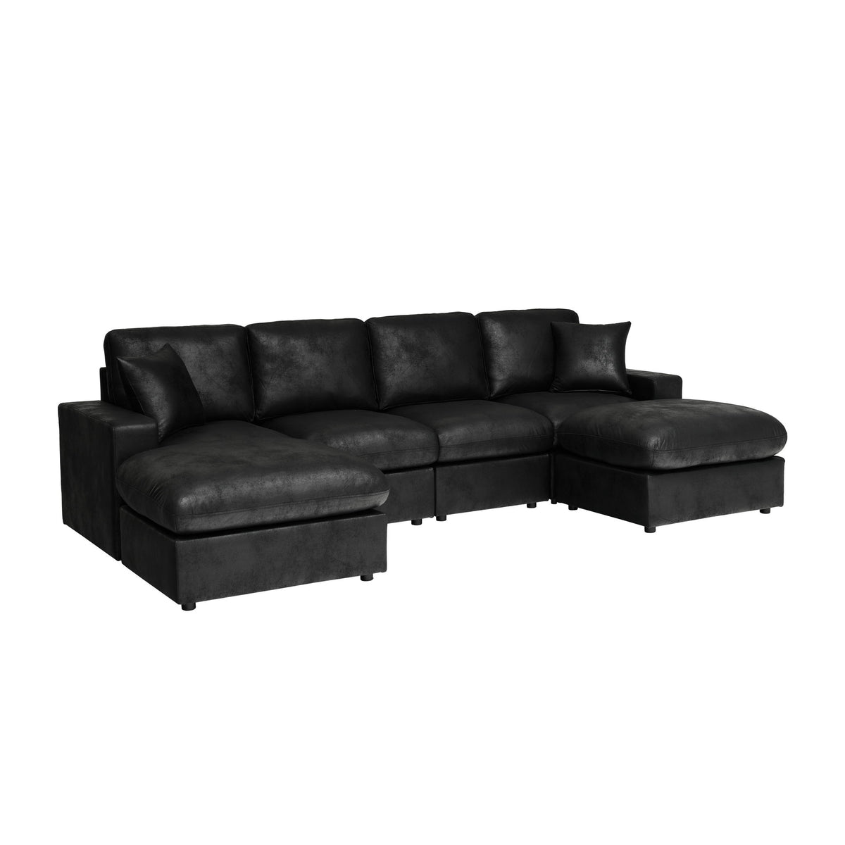 Sectional With 2 Ottomans