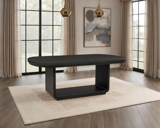 Leandro - 78" Extension Dining Room Table - Burnished Black