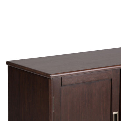 Draper - Low Storage Cabinet - Medium Auburn Brown