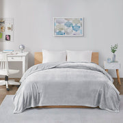Microlight Plush - Oversized Blanket - Gray