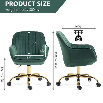Swivel Chair With High Back, Adjustable Working Chair With Base