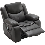 Recliner Chair With Vibration And Heating - Gray