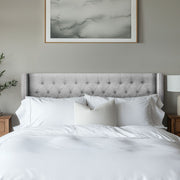 Amelia - Queen/Full Upholstery Headboard - Gray