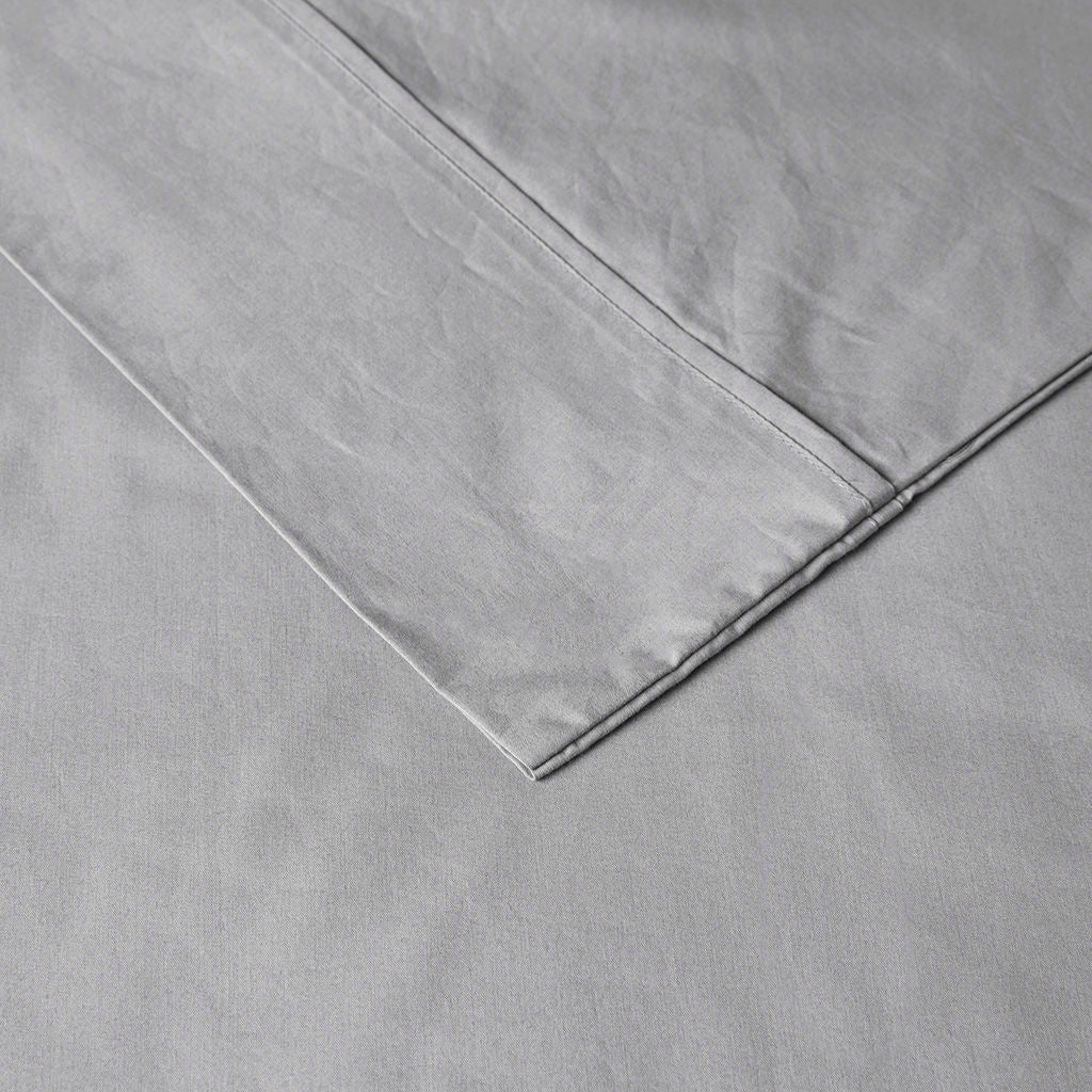 Peached Percale - Sheet Set - Gray