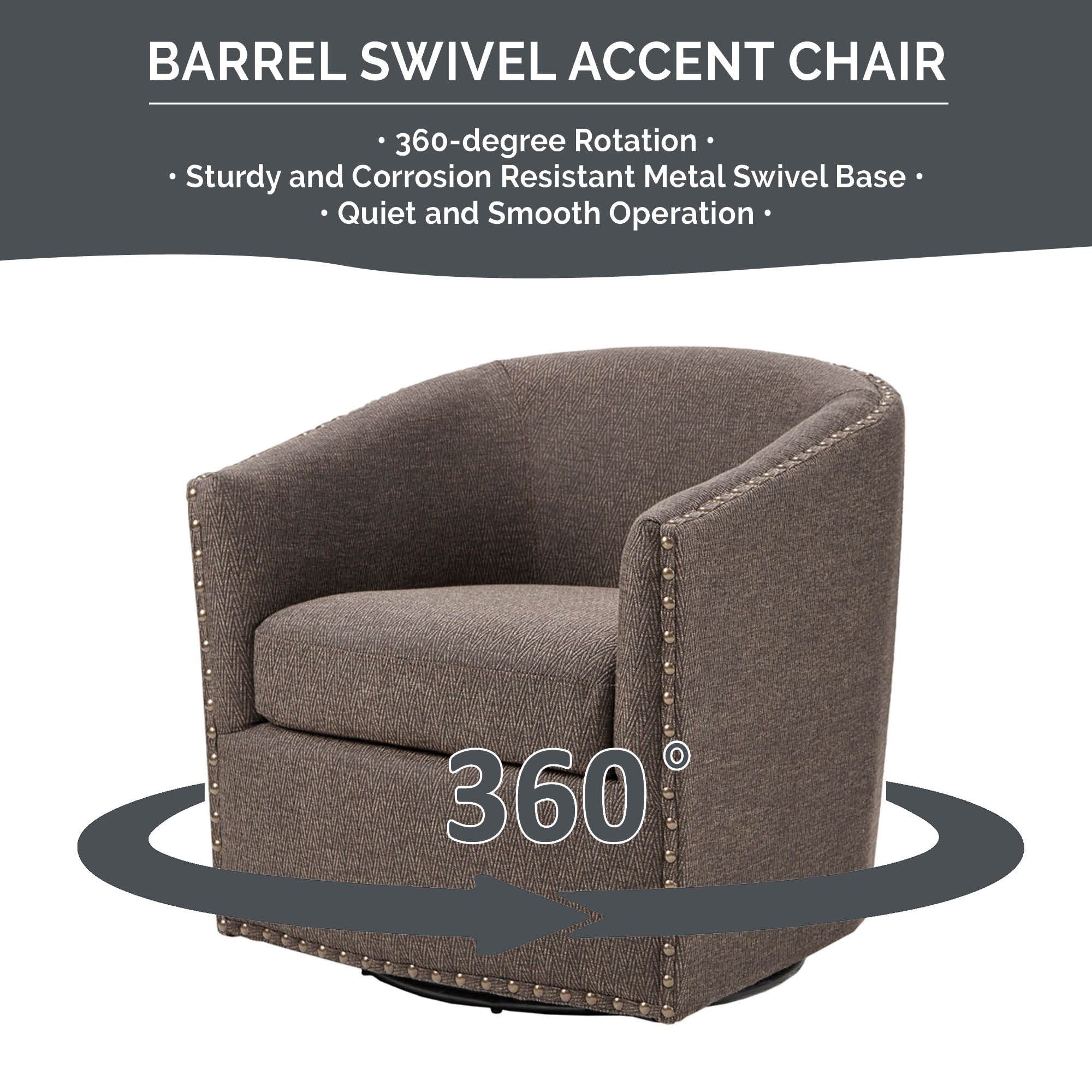 Tyler - Swivel Chair - Chocolate
