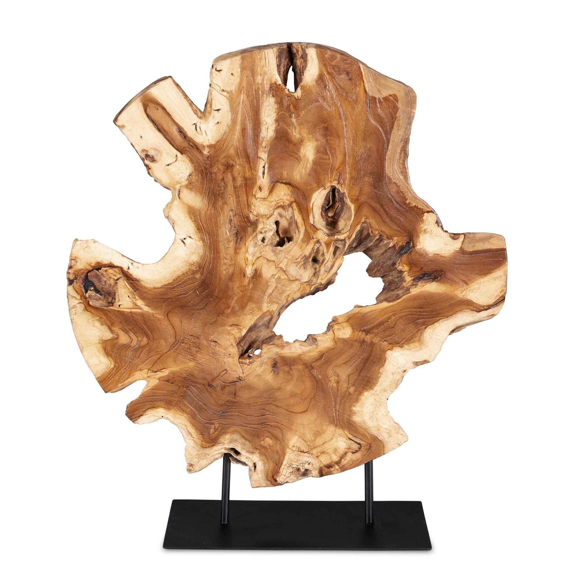 Bahati Wood - Sculpture - Natural